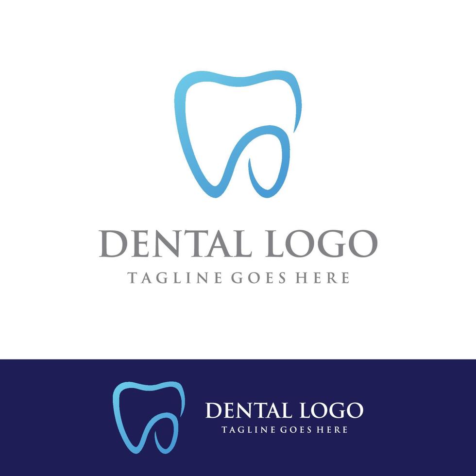 abstrakt dental logotyp mall design. dental hälsa, dental vård och dental klinik. logotyp för hälsa, tandläkare och klinik. vektor