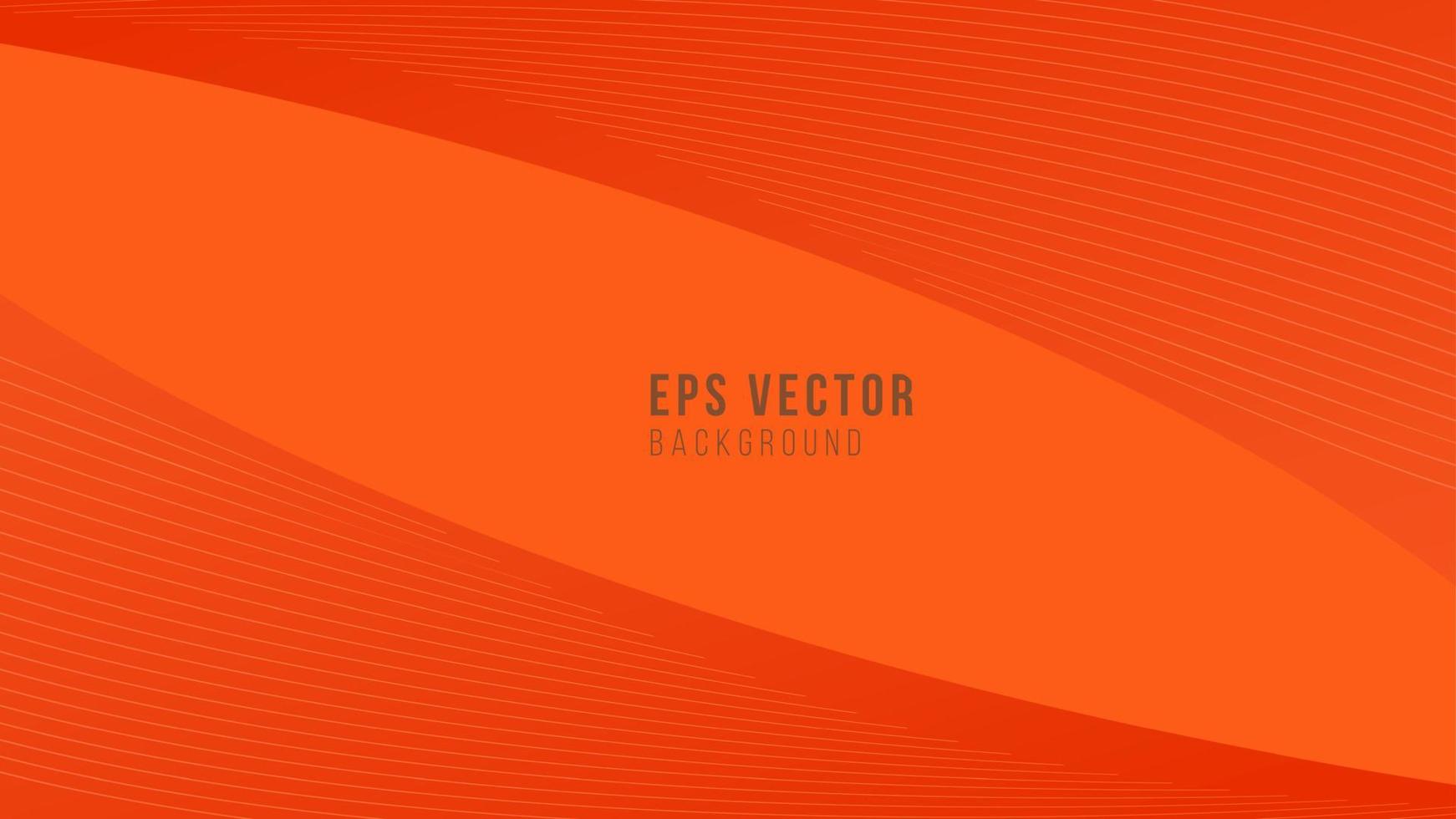 abstrakte orangefarbene Wellenlinien eps Vektorhintergrund vektor