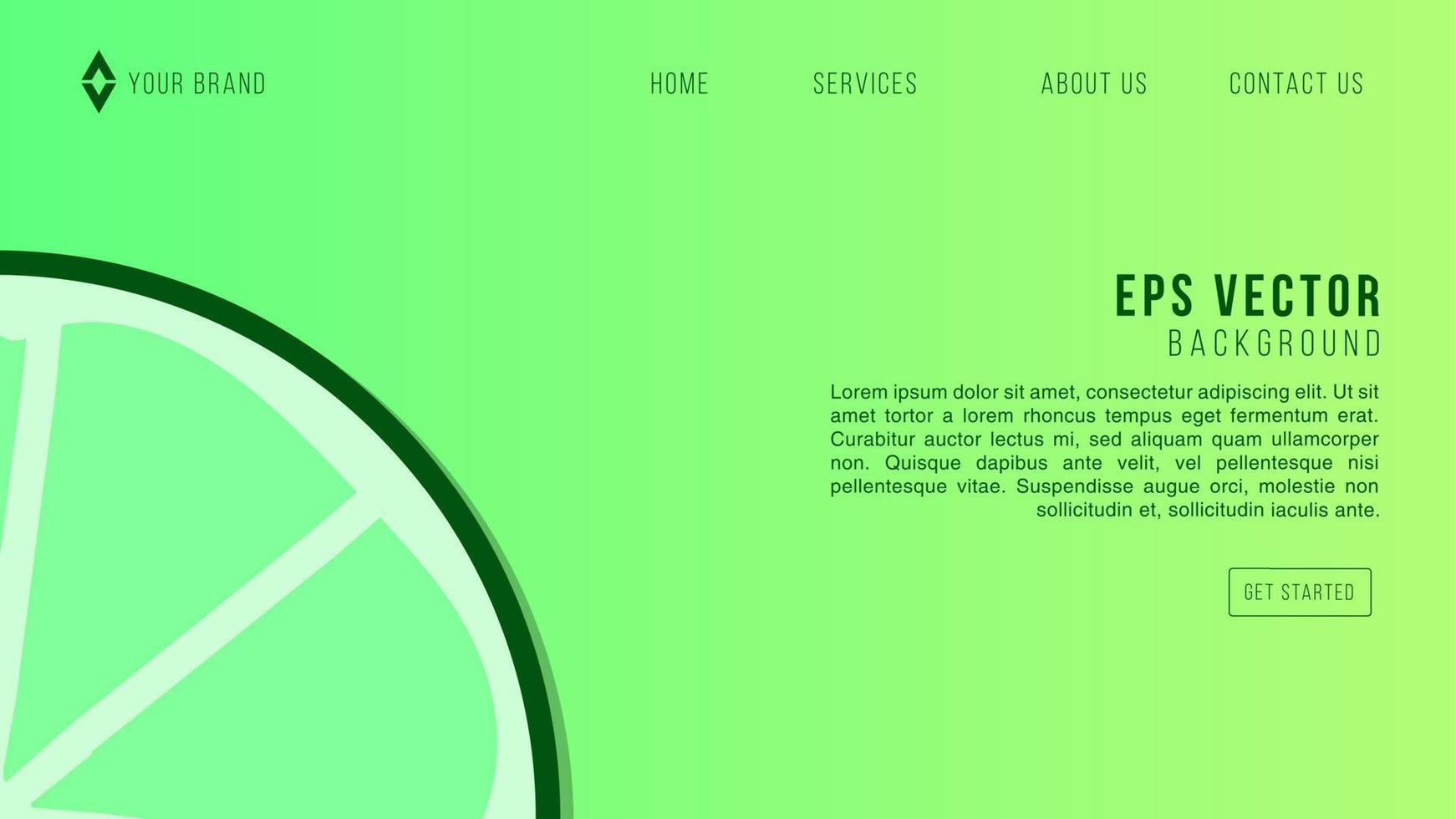 grüne zitronen- und limettenlimonaden-webvorlage. limonadengrüner nahtloser websitehintergrund. vektor