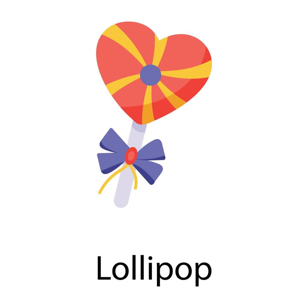 trendiga lollipop koncept vektor