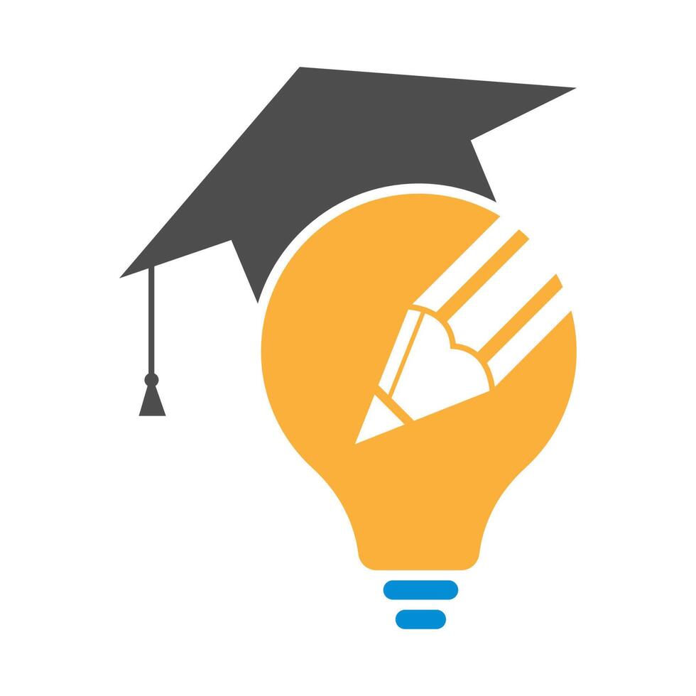 Lampe Bildung Symbol Logo-Design vektor
