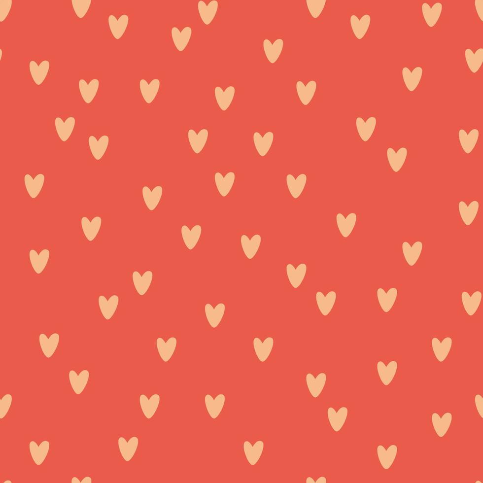 minimalistisches nahtloses Muster im flachen Stil für Valentinstag vektor