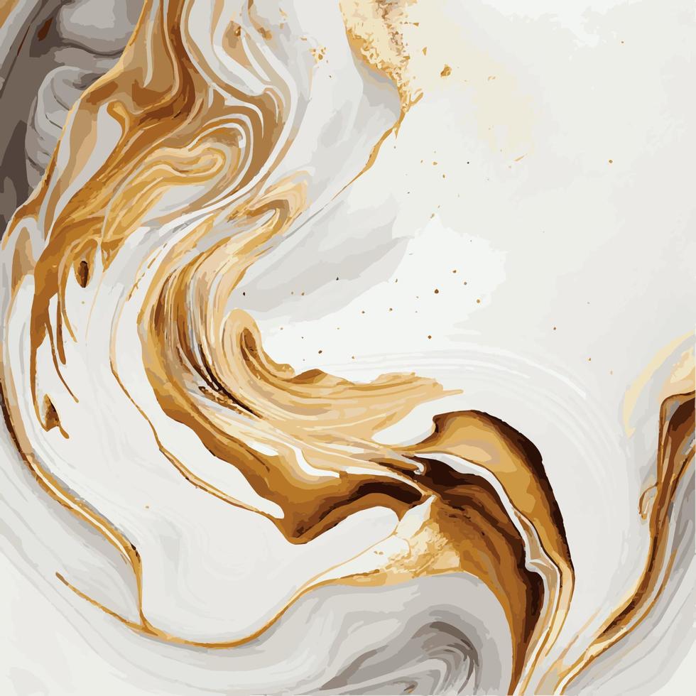 marmor textur design, färgrik vit guld marmor yta, böjd rader, ljus abstrakt bakgrund design - vektor