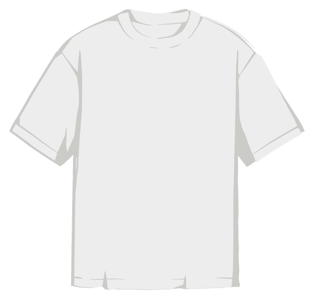 trendiges minimalistisches t-shirt, einfacher kleidungsstil vektor