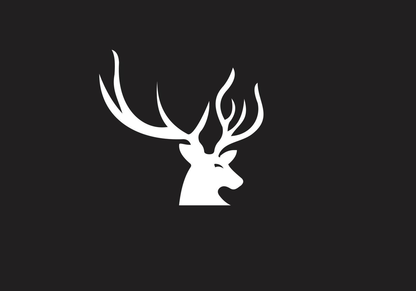 Dies ist ein Hirsch-Logo-Design vektor