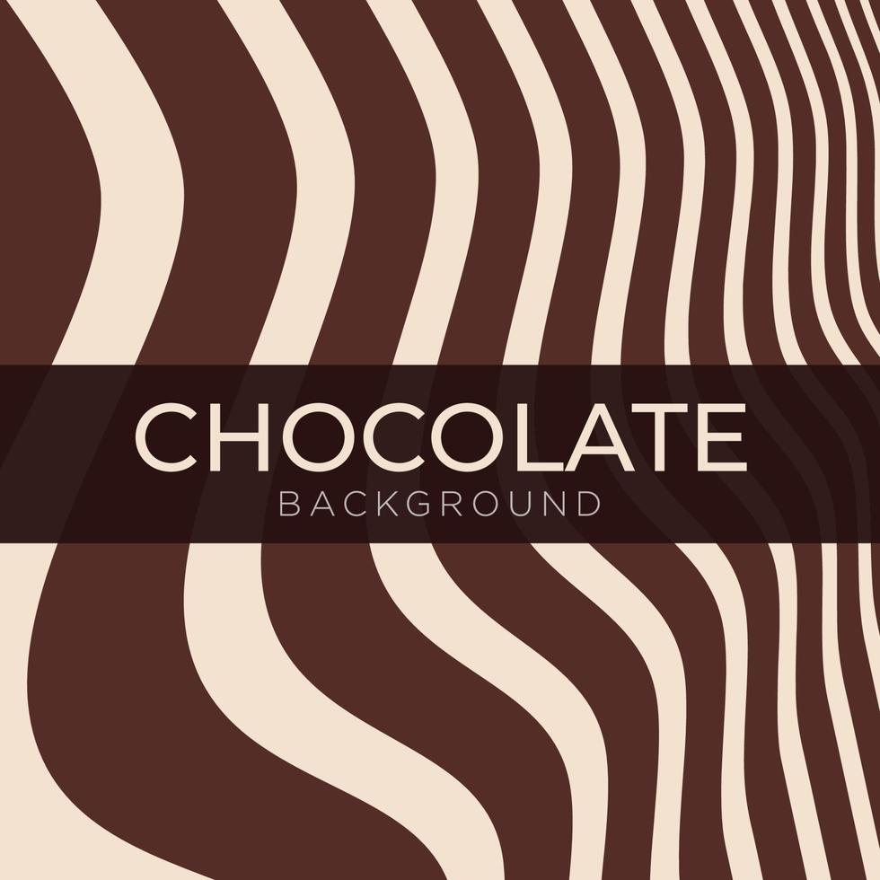 flüssiger Schokoladenwellenmuster-Hintergrunddesignvektor. abstrakter hintergrund schokolade streifenmuster welle vektor