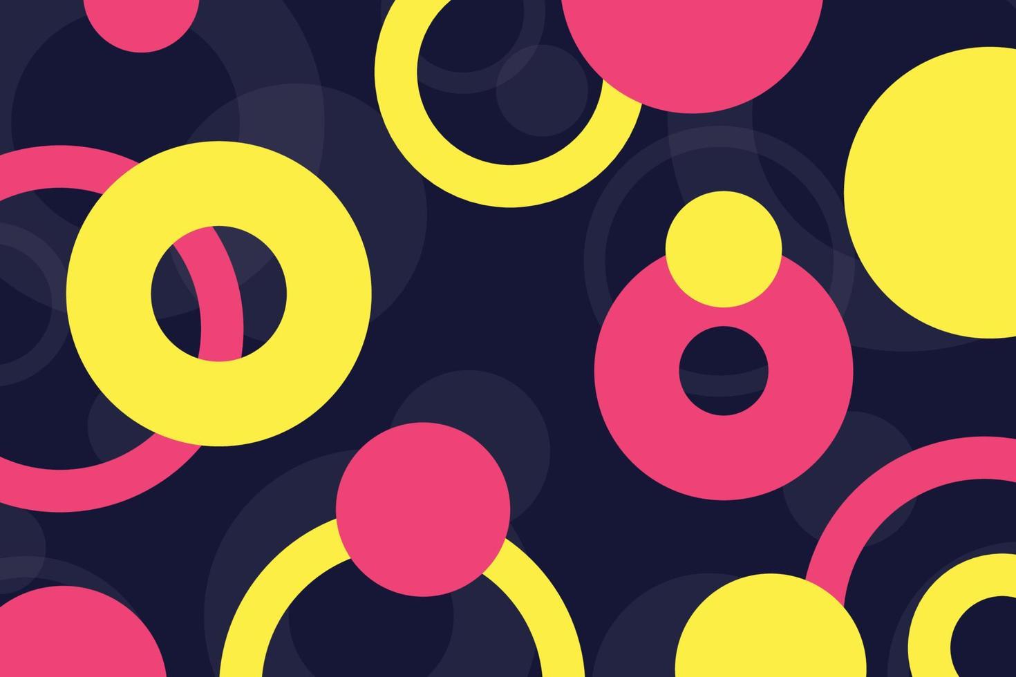 rosa och gul cirklar vektor bakgrund