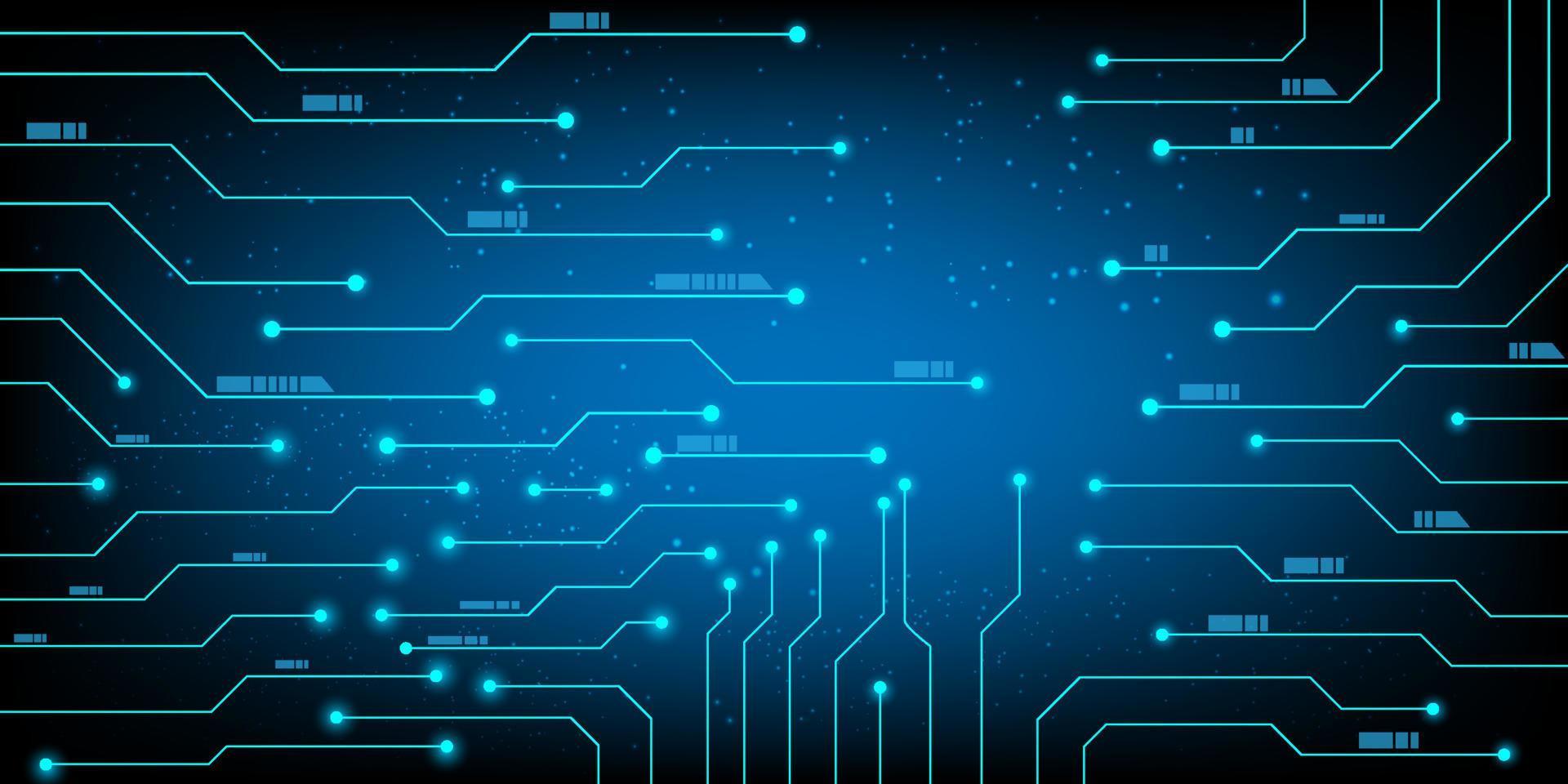 datorchip elektroniska kretskort vektor för teknik och finans koncept och utbildning för framtiden