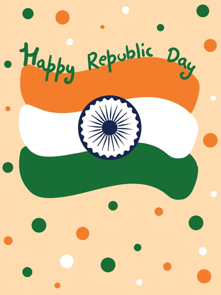 indisk republik dag firande fri vektor