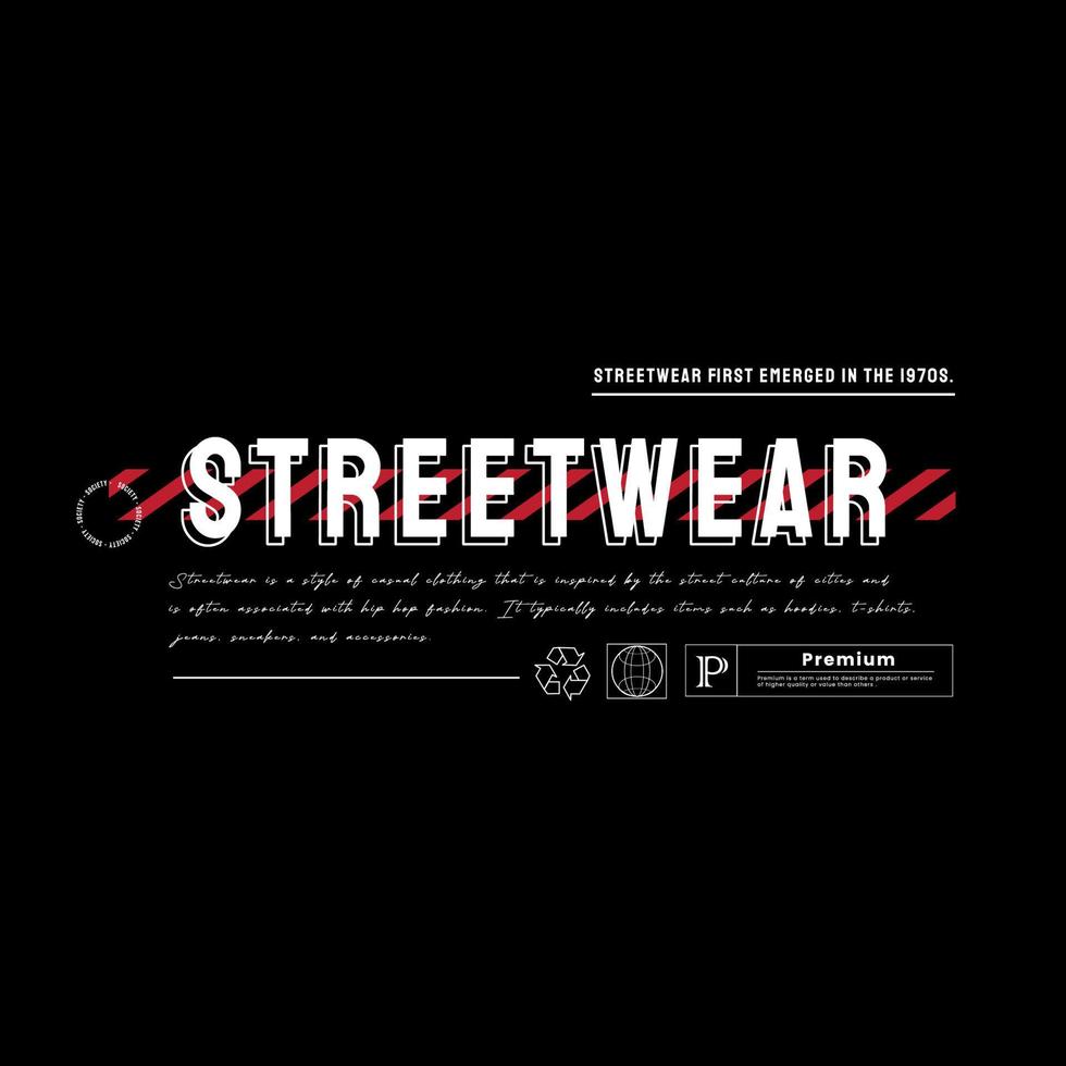urban streetwear design för tryckt t-shirts, jackor, tröjor och Mer. text slogan typografi vektor