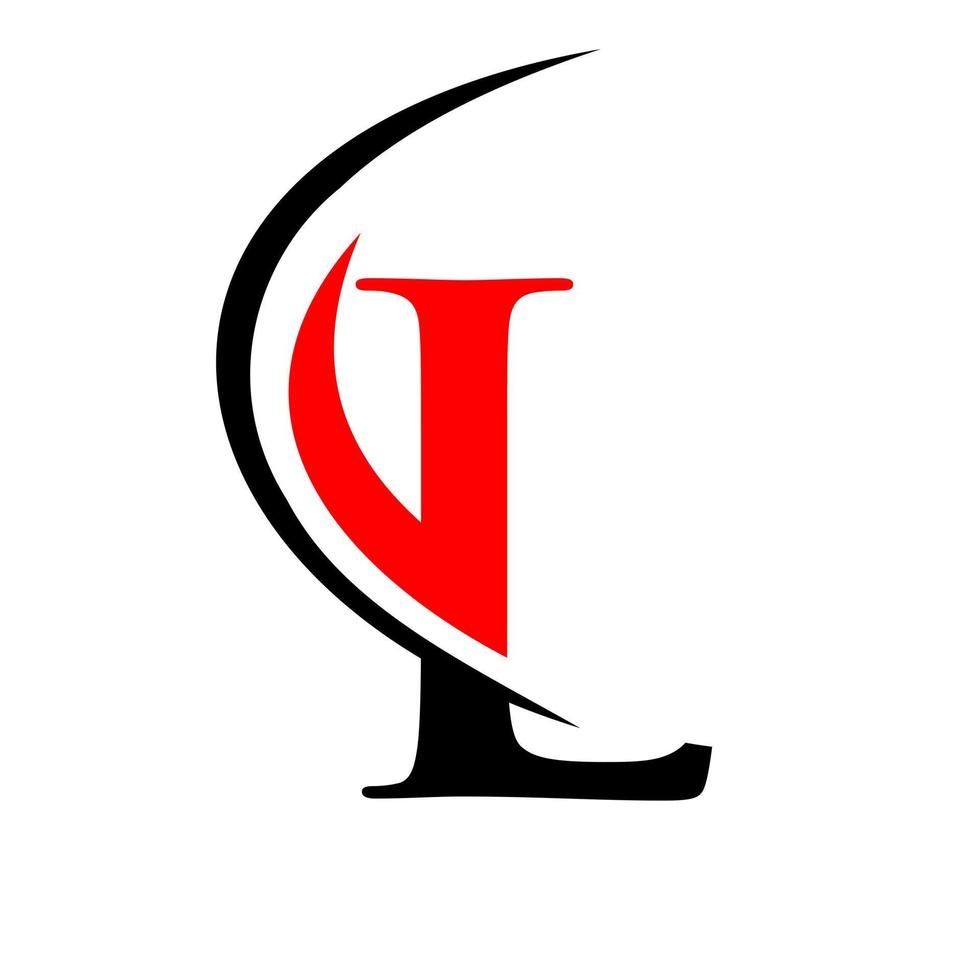 modern brev l logotyp mall vektor