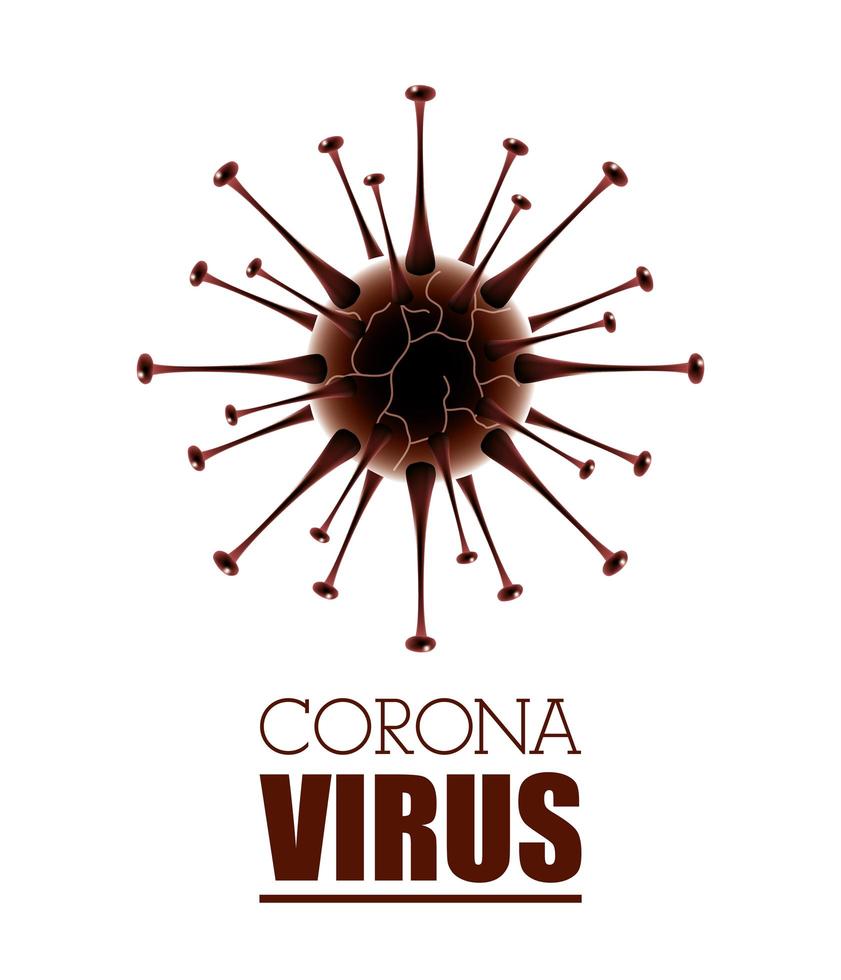 wissenschaftlicher weißer Bannerhintergrund des Coronavirus vektor