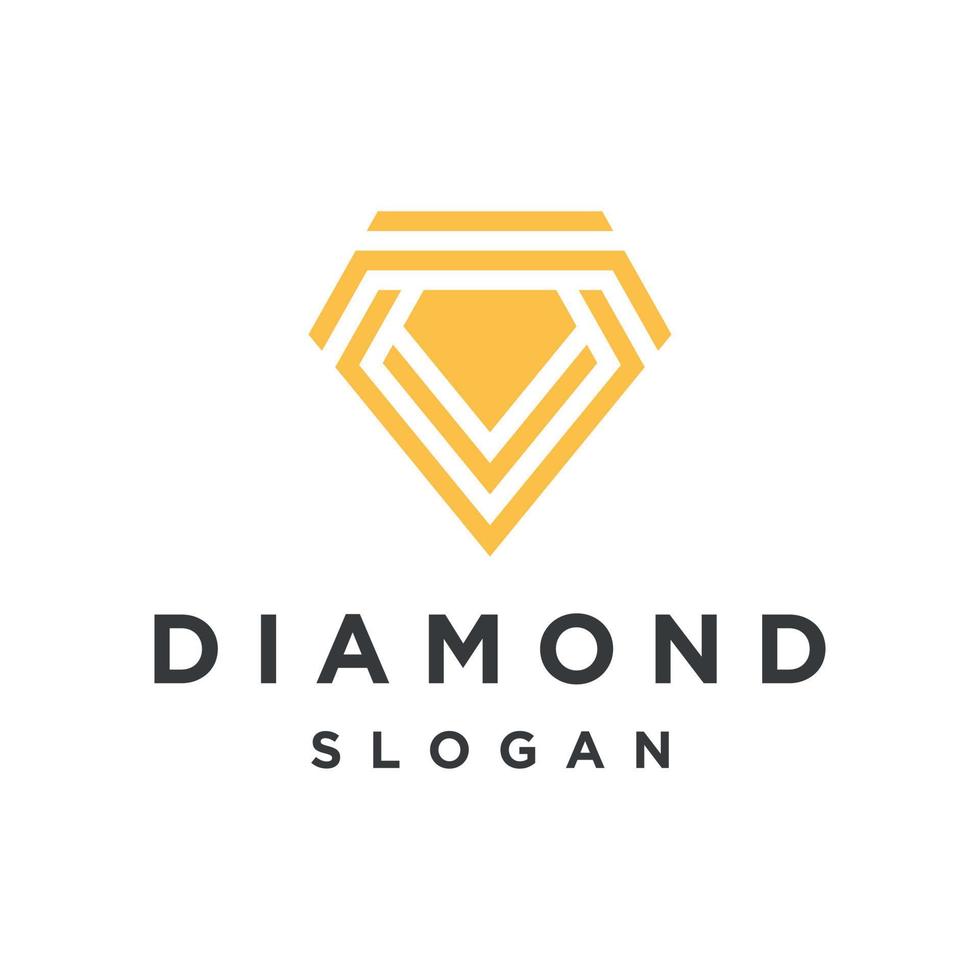 kreative Diamant-Konzept-Logo-Design-Vorlage vektor