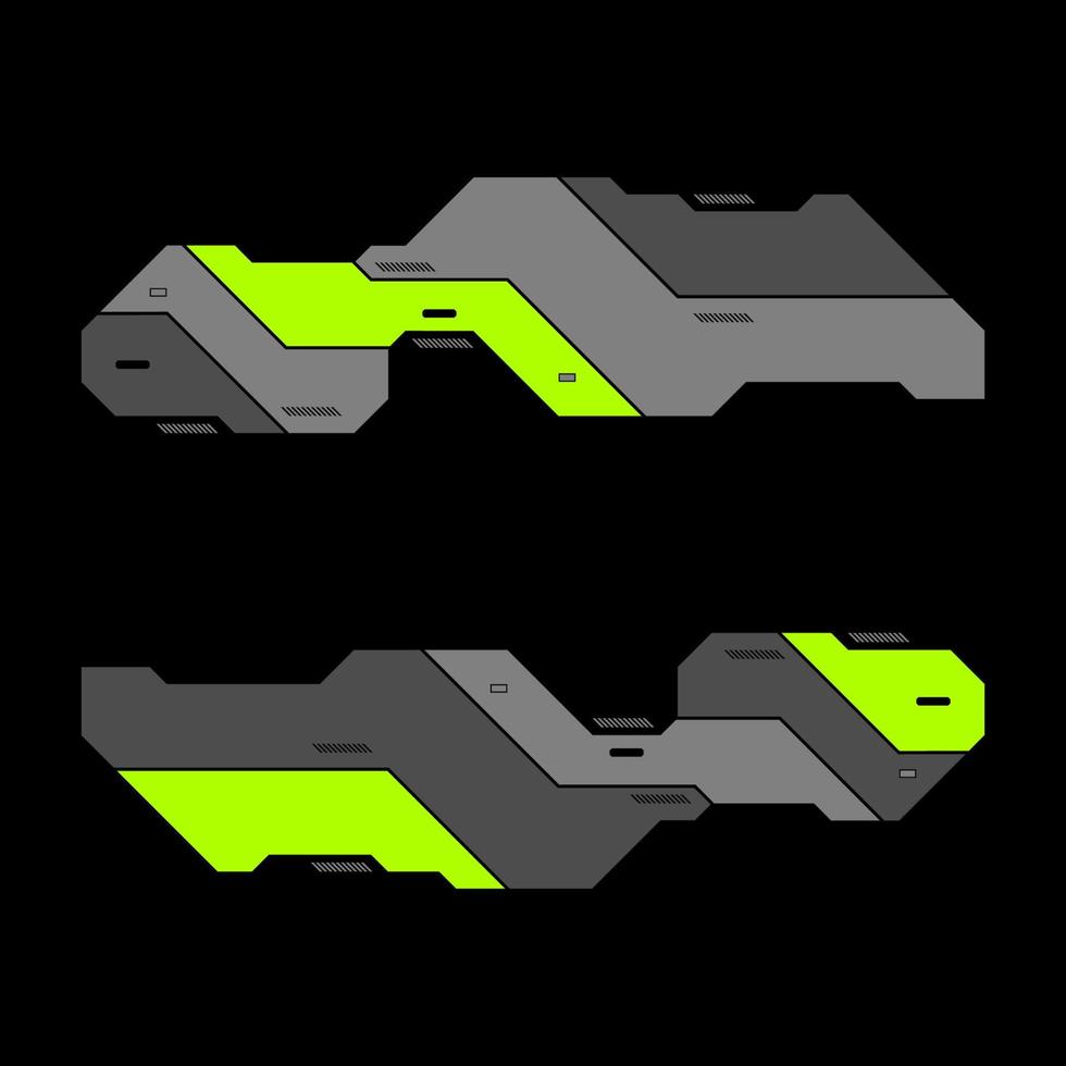 hud uppsättning ramar, trogen modern användare gränssnitt element, kontrollera panel, cyberpunk gränssnitt panel vektor illustration uppsättning.