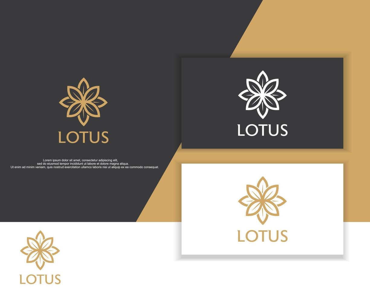 elegantes lotus-logo-design, kreative moderne logos entwerfen vektorillustrationsschablone vektor