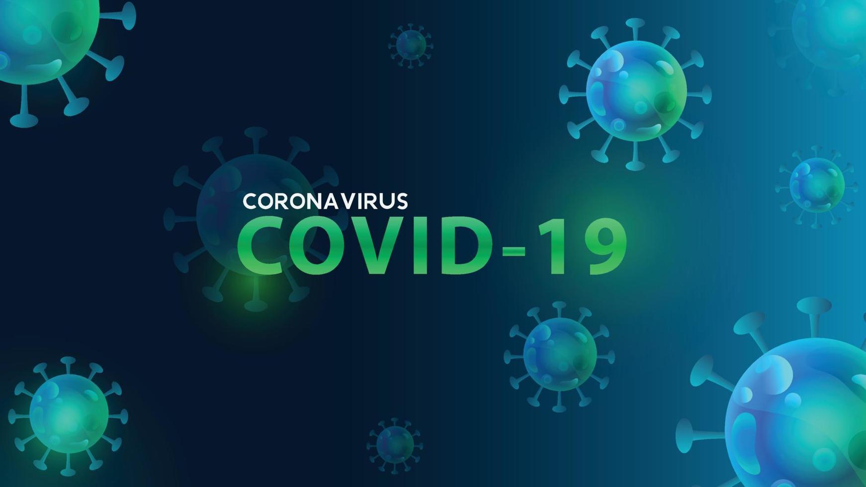 covid -19 coronavirus bakgrund mall för tidigt varning som en betyder av utbildning för barn vektor