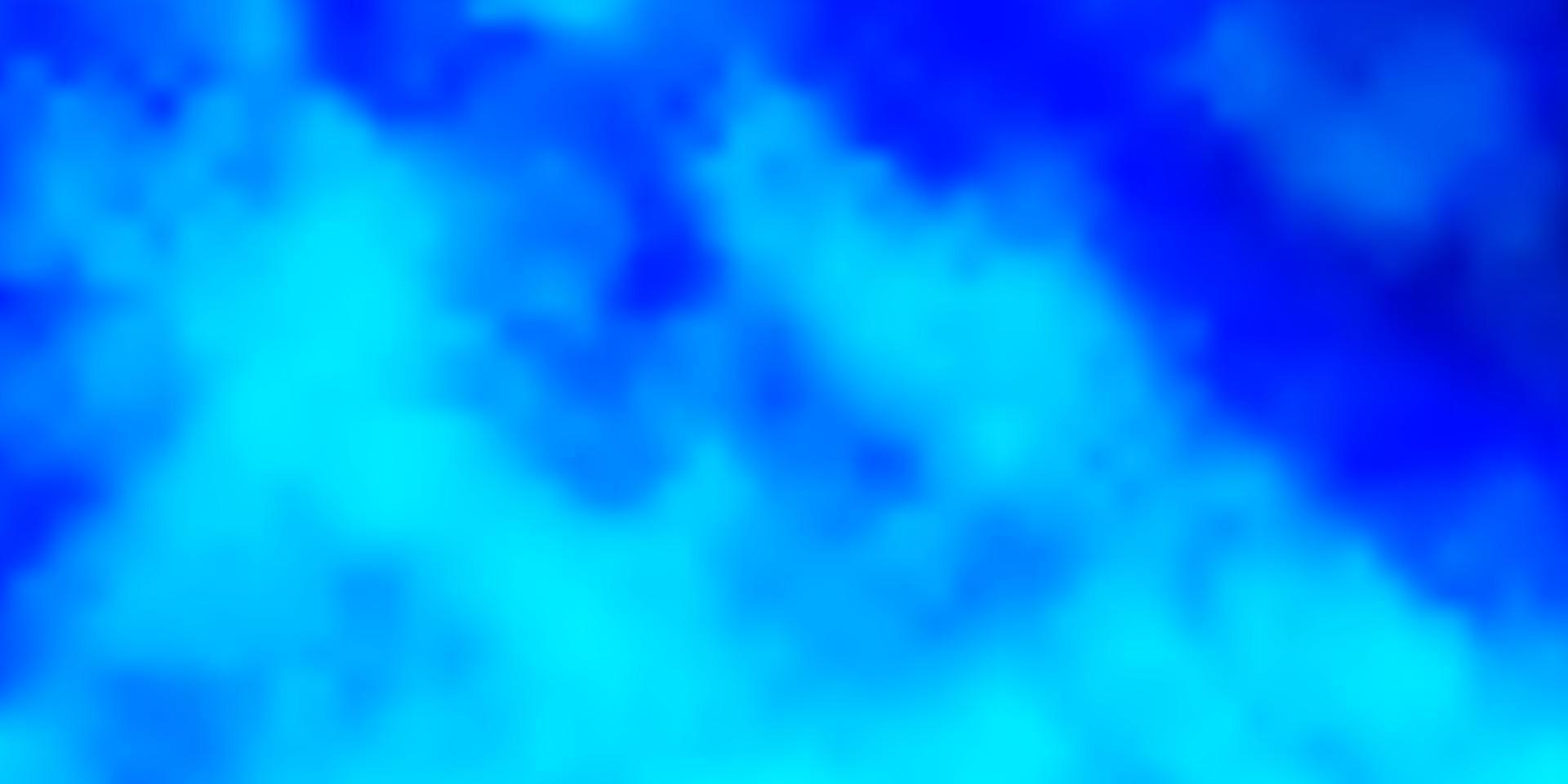 hellblauer Vektorhintergrund mit Cumulus. vektor