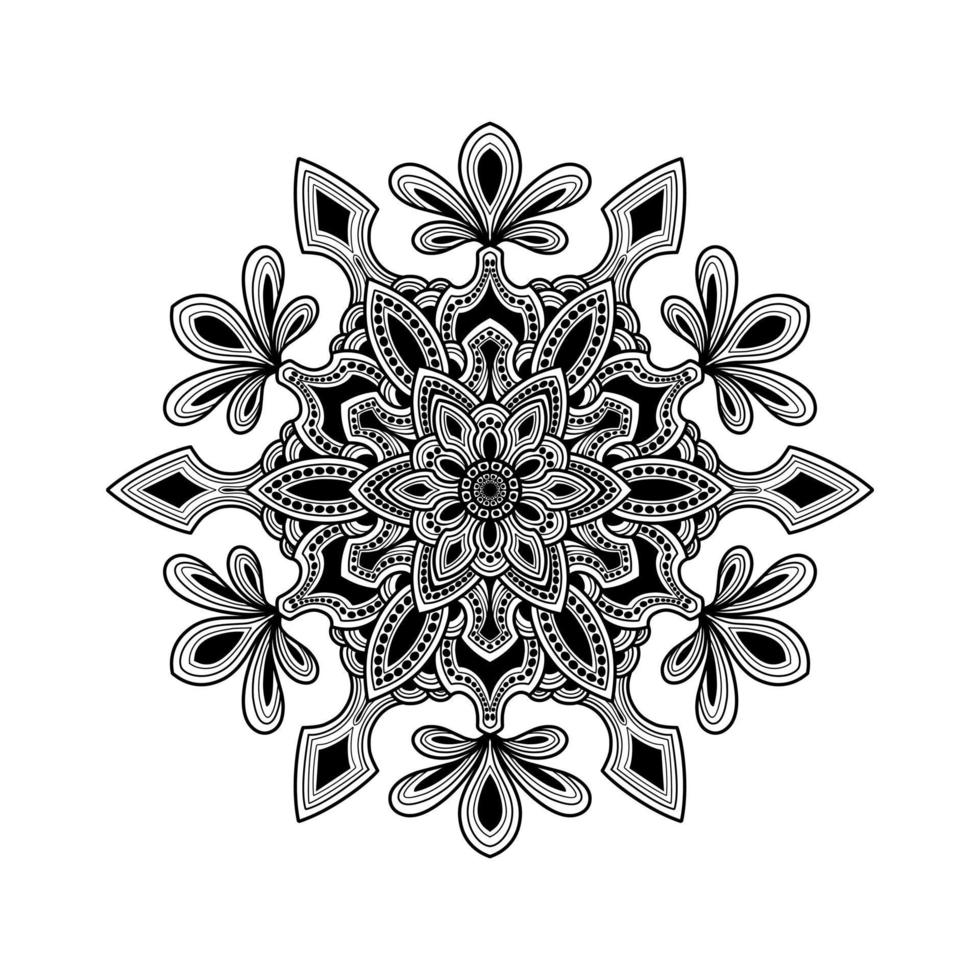 Vektor-Mandala-Tattoo-Designs vektor