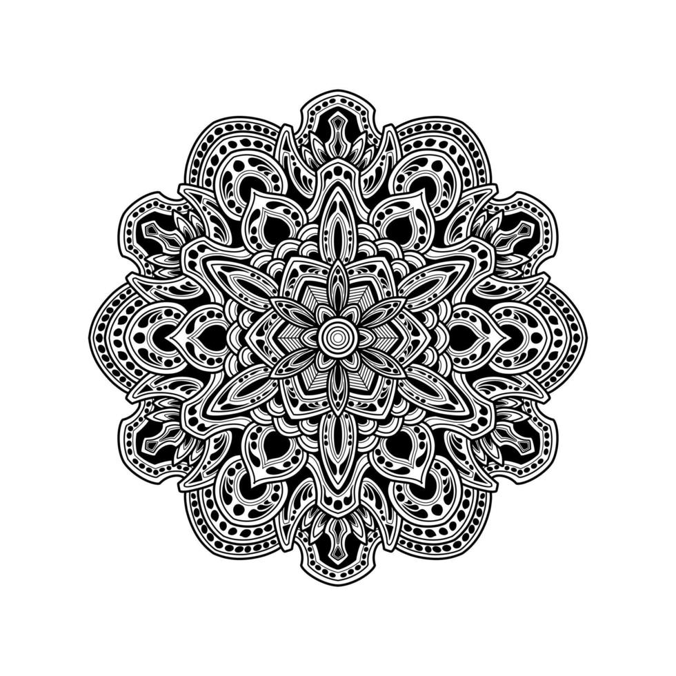 Vektor-Mandala-Tattoo-Designs vektor