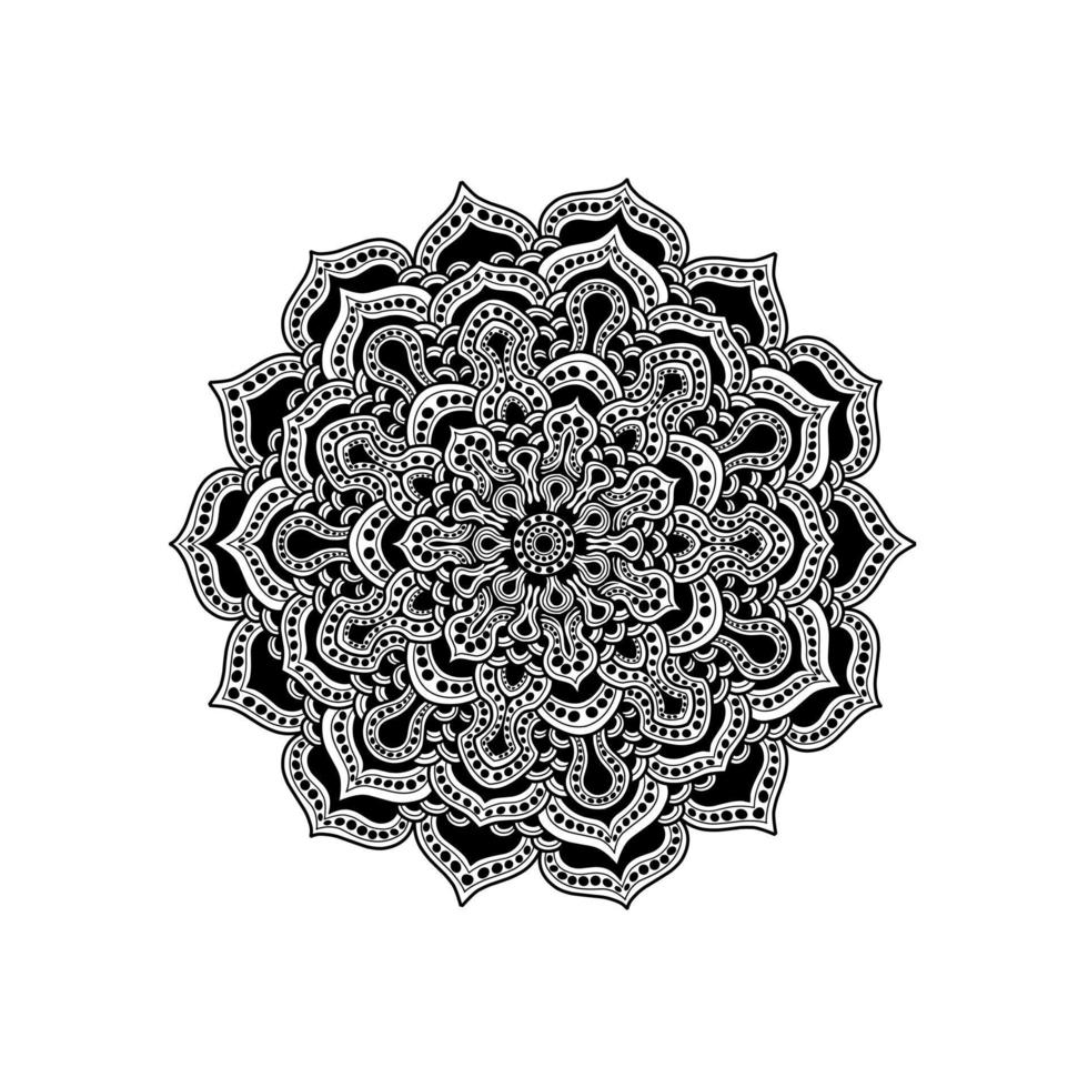 Vektor-Mandala-Tattoo-Designs vektor