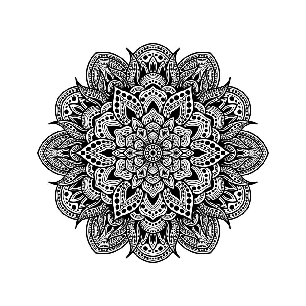 Vektor-Mandala-Tattoo-Designs vektor