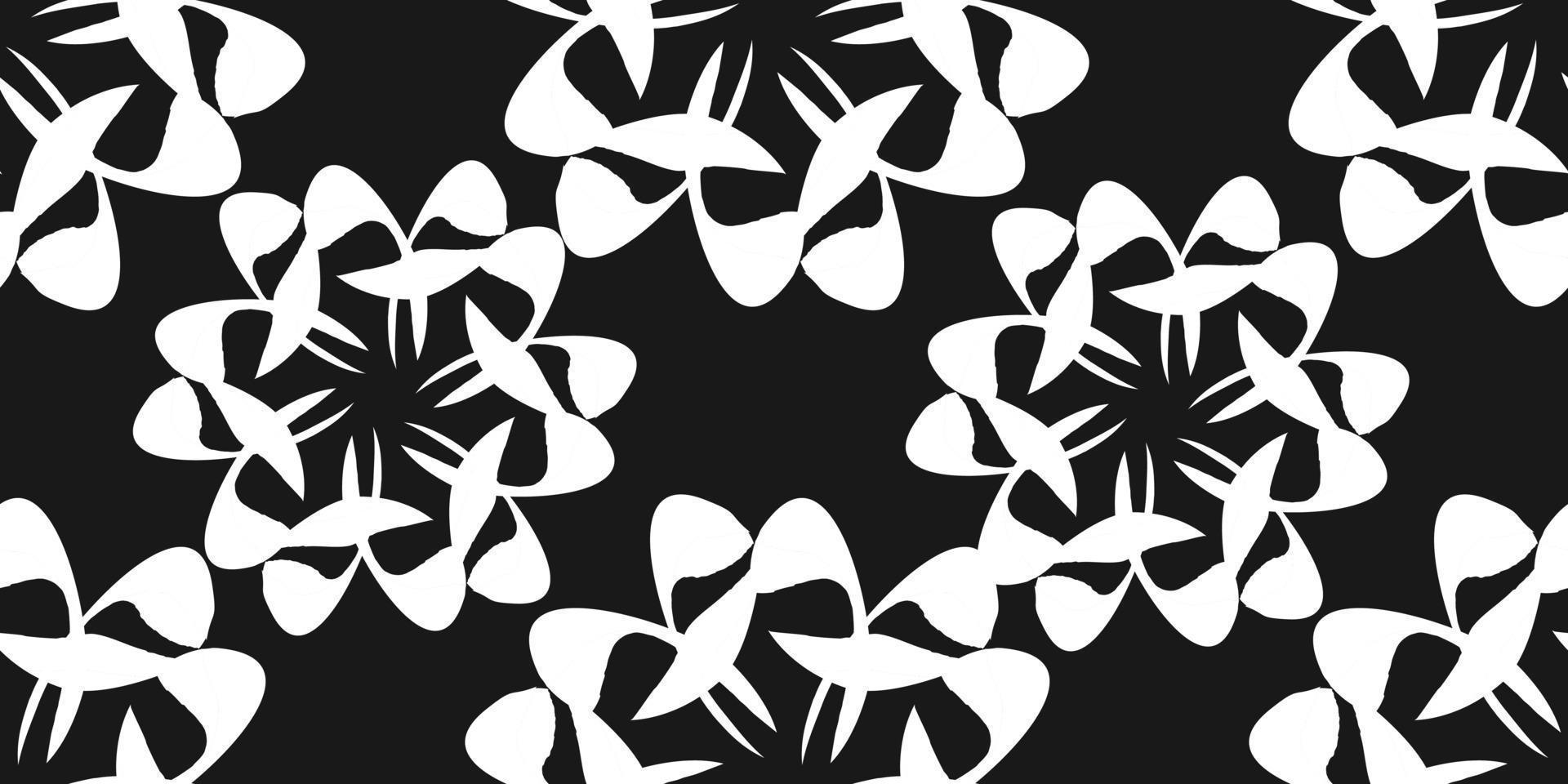 Bürste abstraktes Muster. Grunge-Pinsel. Textur. Hintergrund. weißer und schwarzer Vektor. vektor