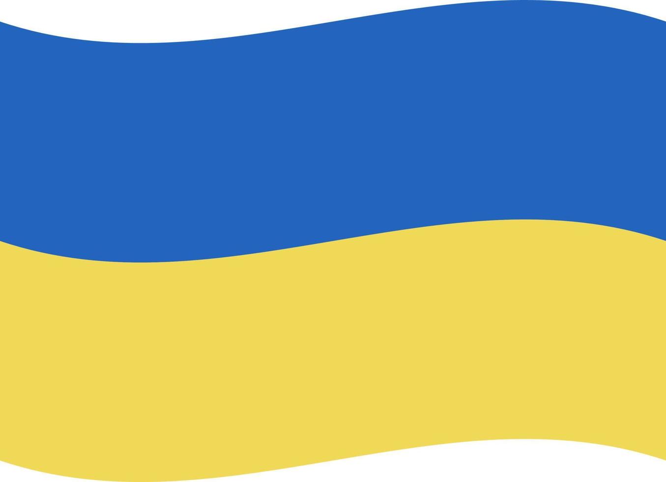 ukraina flagga, blå och gul färger vektor