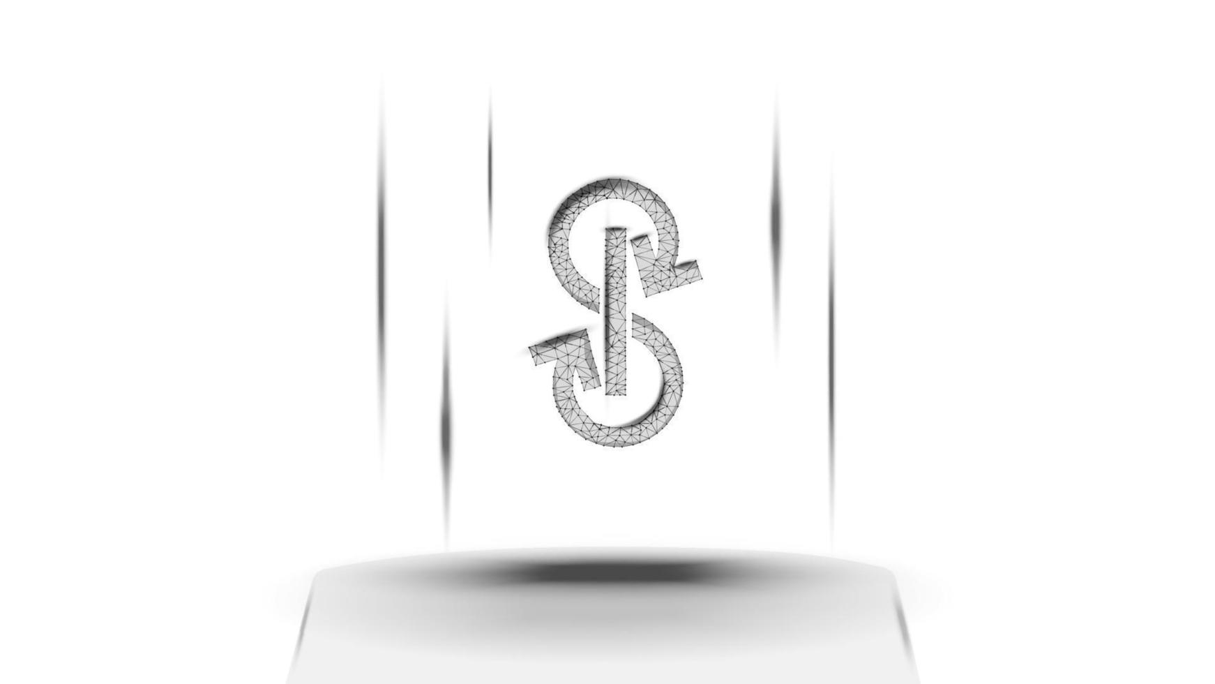 längta.ekonomi yfi tecken symbol av de defi systemet ovan de piedestal på vit bakgrund. kryptovaluta logotyp ikon. decentraliserad finansiera program. vektor illustration för hemsida eller baner.