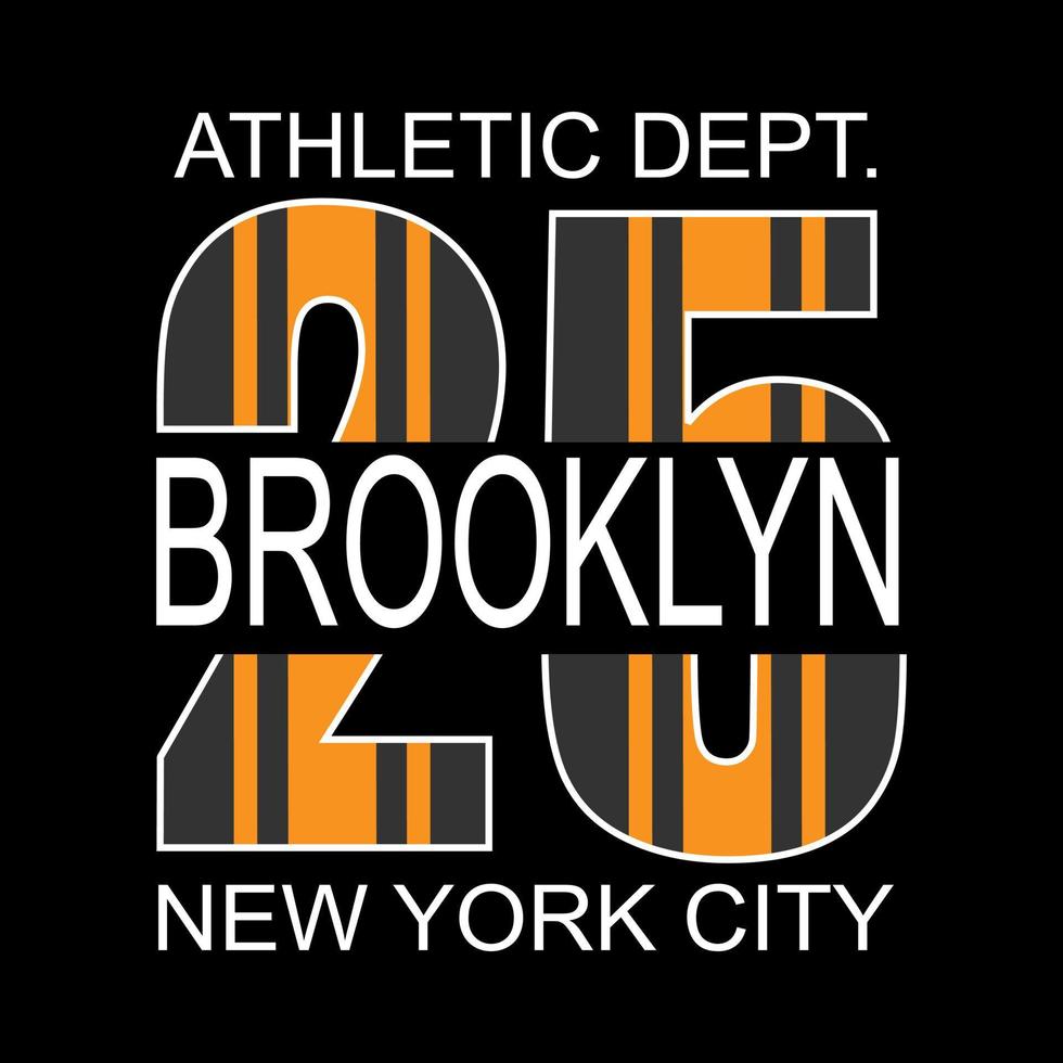 ny york brooklyn atletisk vektor typografi design