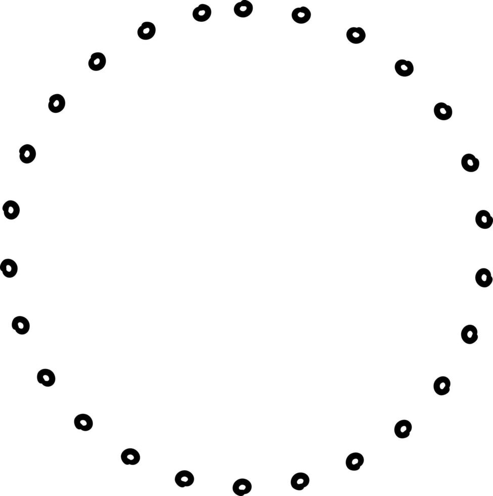 Illustration eines Kreises mit Kreisen. vektor