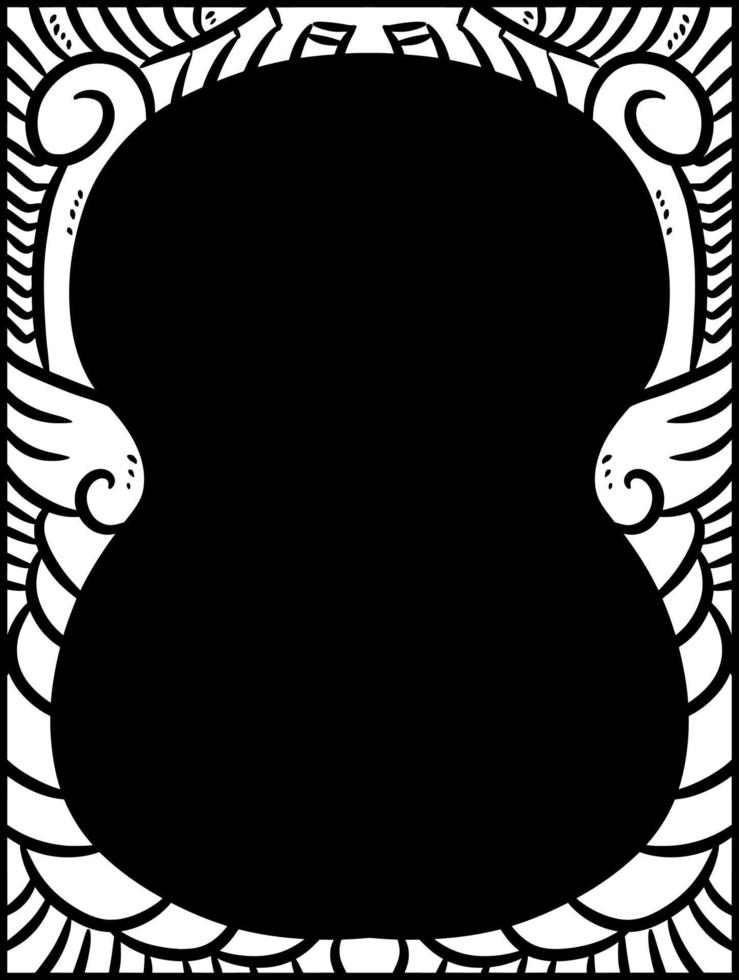vektor illustration av svart och vit ram bakgrund