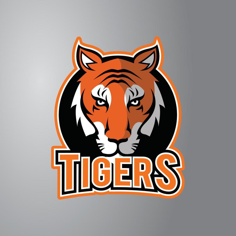 tiger huvud symbol illustration vektor