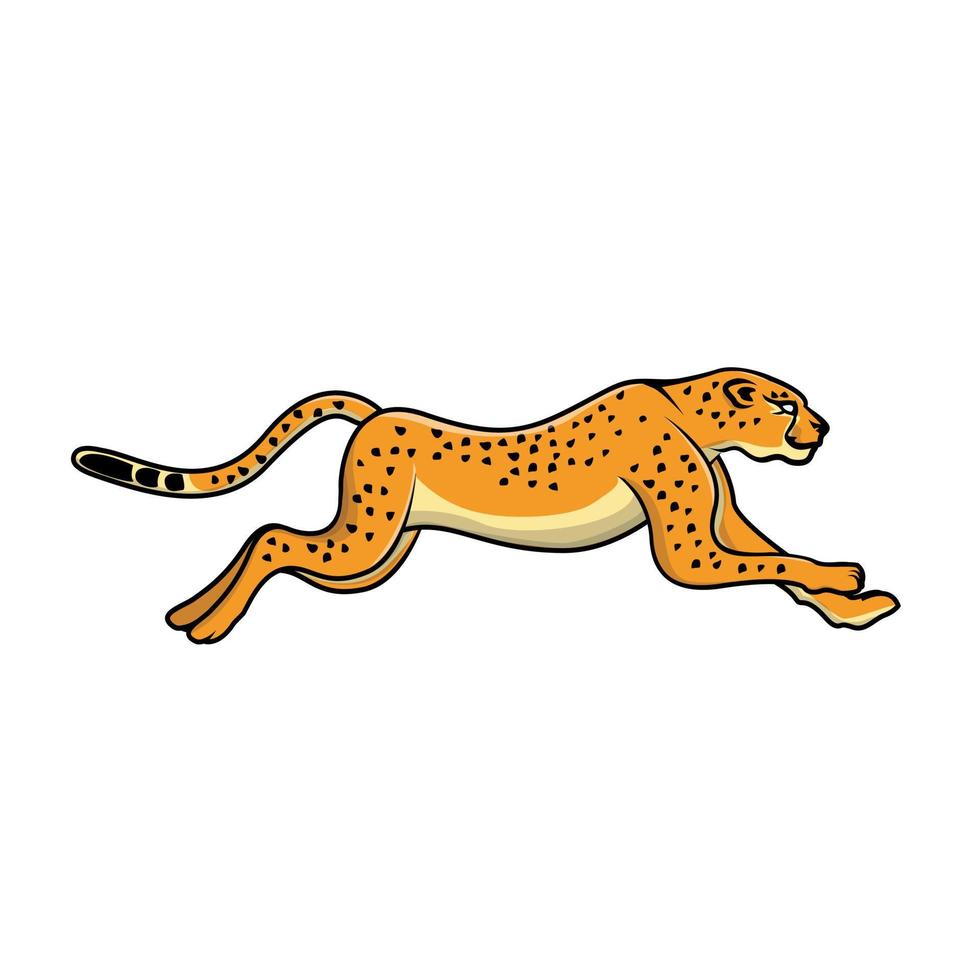 Gepard-Tier-Vektor-Illustration vektor