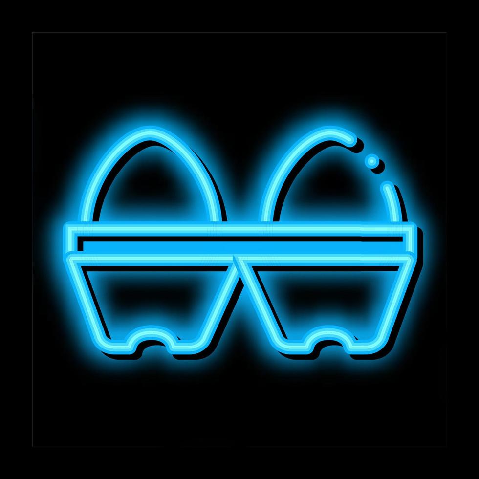 hühnereier neonglühen symbol illustration vektor