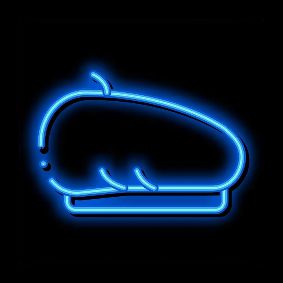 keps huvudbonad neon glöd ikon illustration vektor