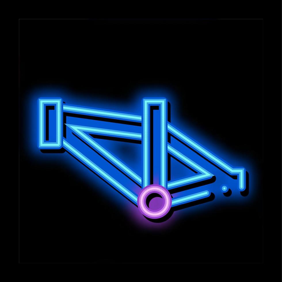 fahrradrahmen neonglühen symbol illustration vektor