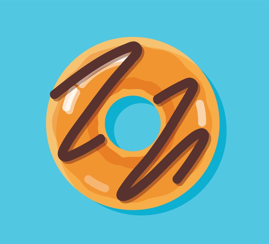 Donut-Isolat-Element-Vektor-Illustration vektor