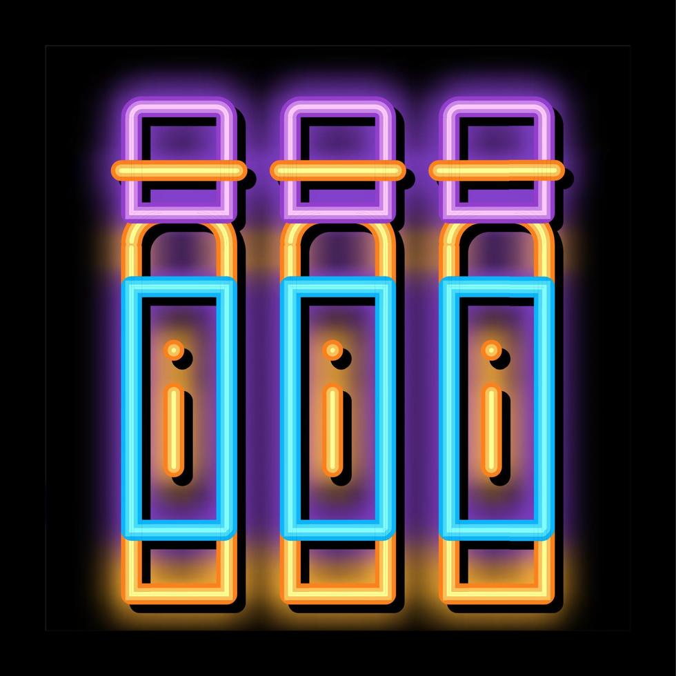 Muskel-Balancer-Kapseln Neonlicht-Symbol-Illustration vektor