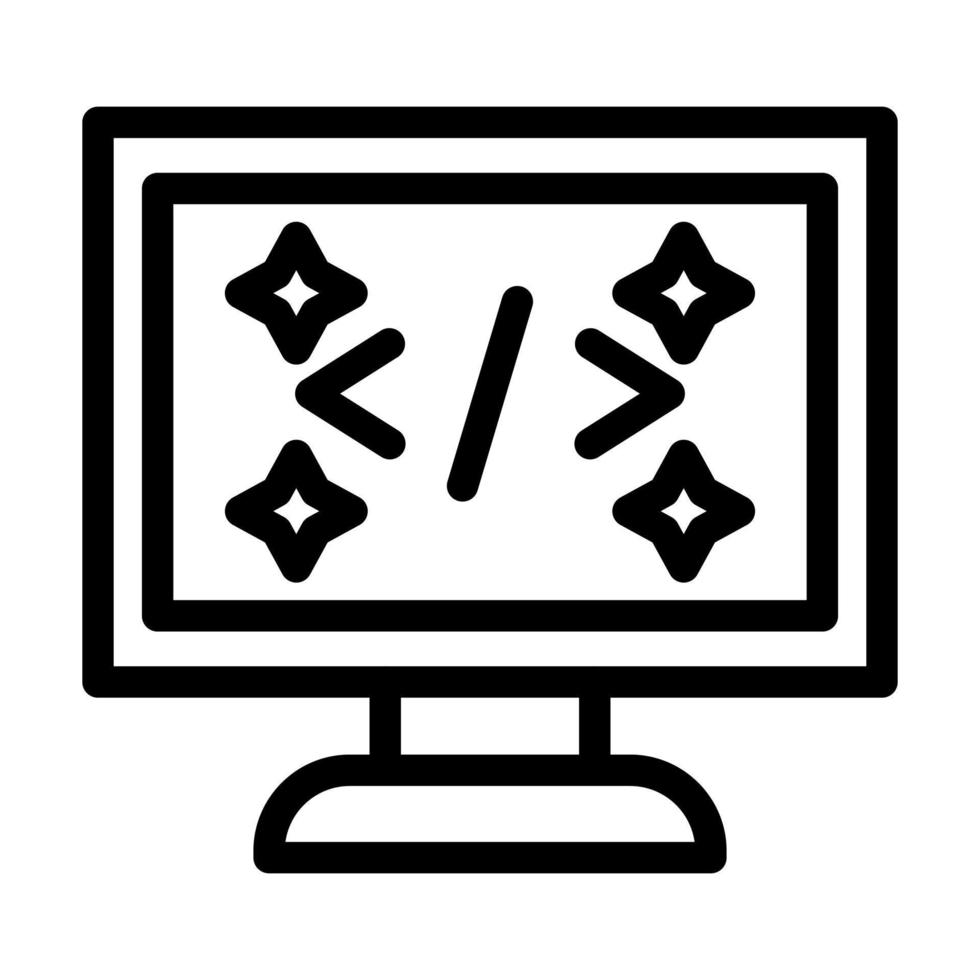 sauberes Code-Icon-Design vektor