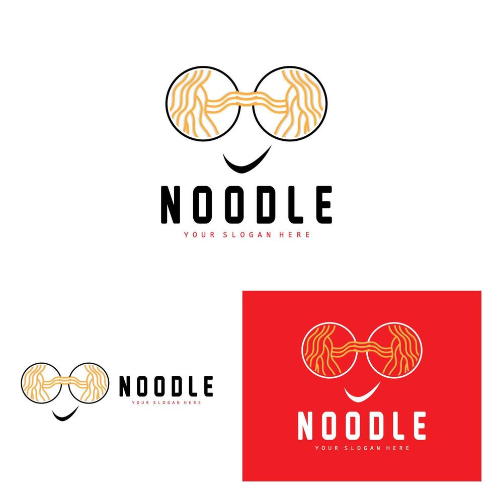 nudel logotyp, Ramen vektor, kinesisk mat, snabb mat restaurang varumärke design, produkt varumärke, Kafé, företag logotyp vektor