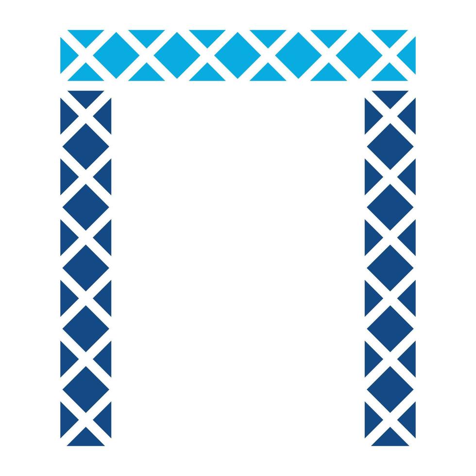 Dubai Gate Glyphe zweifarbiges Symbol vektor