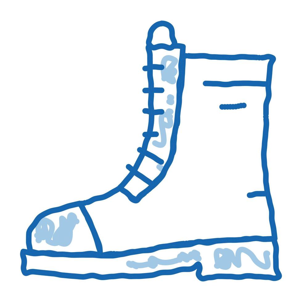 boot für reise doodle symbol hand gezeichnete illustration vektor