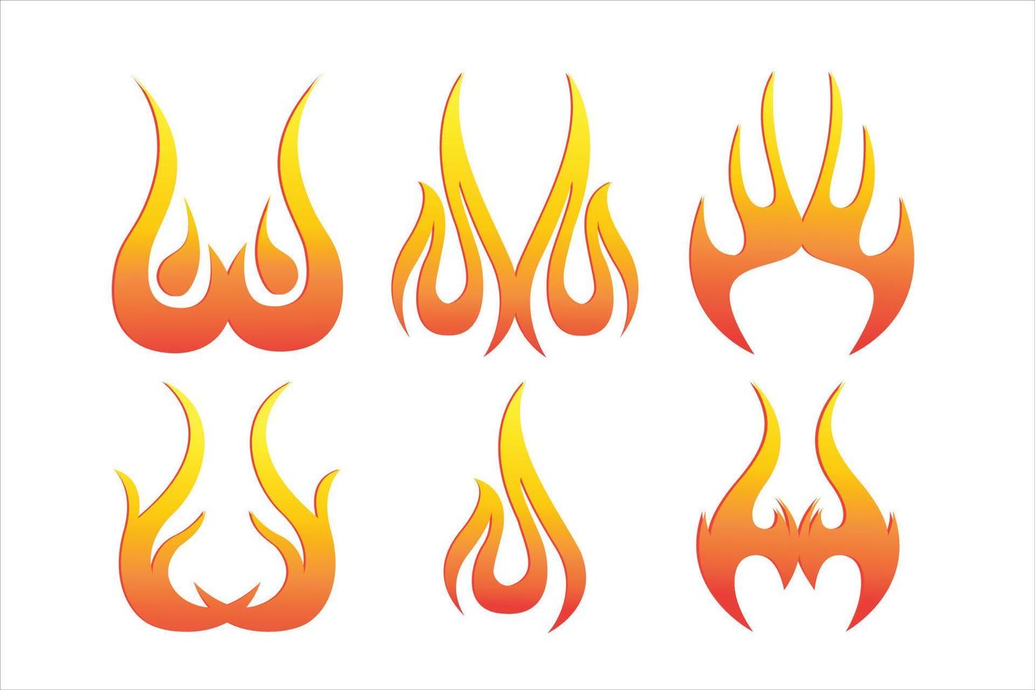 brand lågor uppsättning ,brand och lågor uppsättning vektor