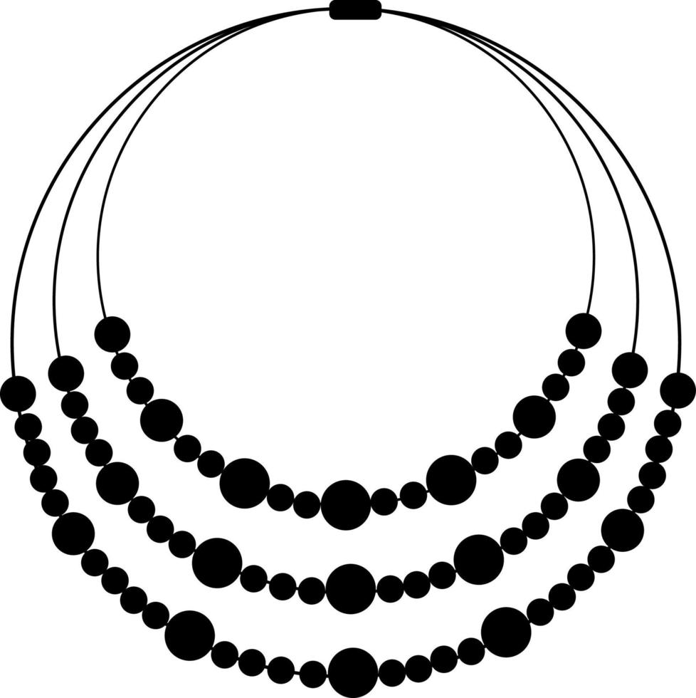 pärla ikon vektor. halsband illustration tecken. juvel symbol. pärla logotyp. vektor