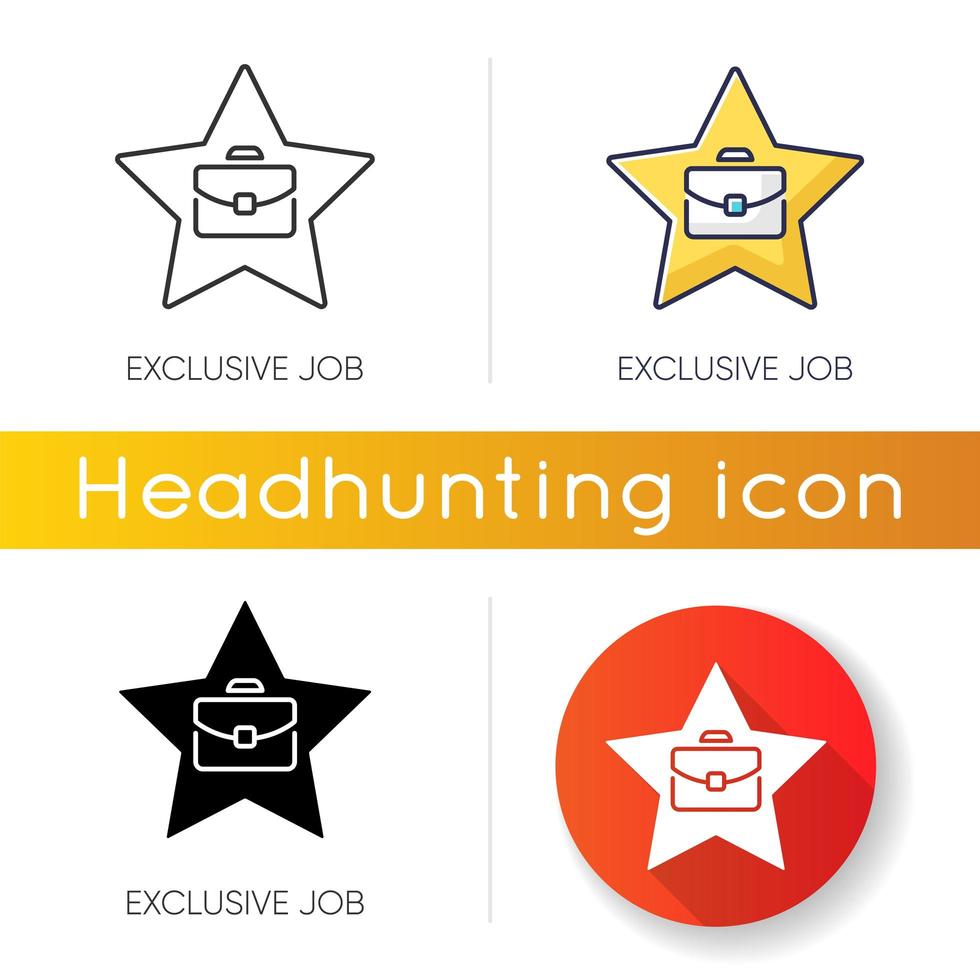 exklusive Job-Icons vektor