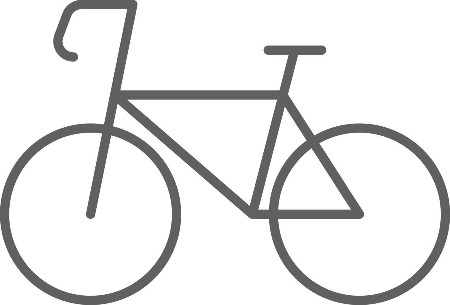 Fahrrad-Transport-Symbol Menschen-Symbole mit schwarzem Umriss-Stil. fahrzeug, symbol, geschäft, transport, linie, umriss, reise, automobil, bearbeitbar, piktogramm, isoliert, flach. Vektor-Illustration vektor