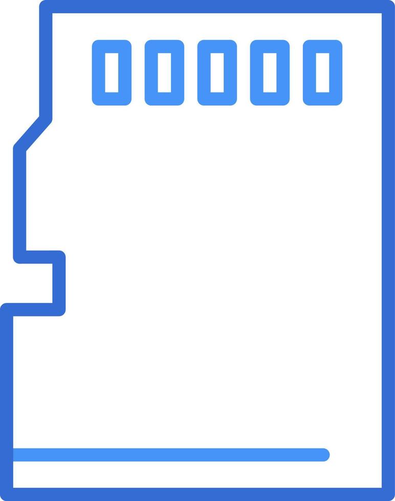 Speichern Sie das Technologiesymbol mit blauem Duotone-Stil. Datenverarbeitung, Diagramm, Download, Datei, Ordner, Grafik, Laptop . Vektor-Illustration vektor