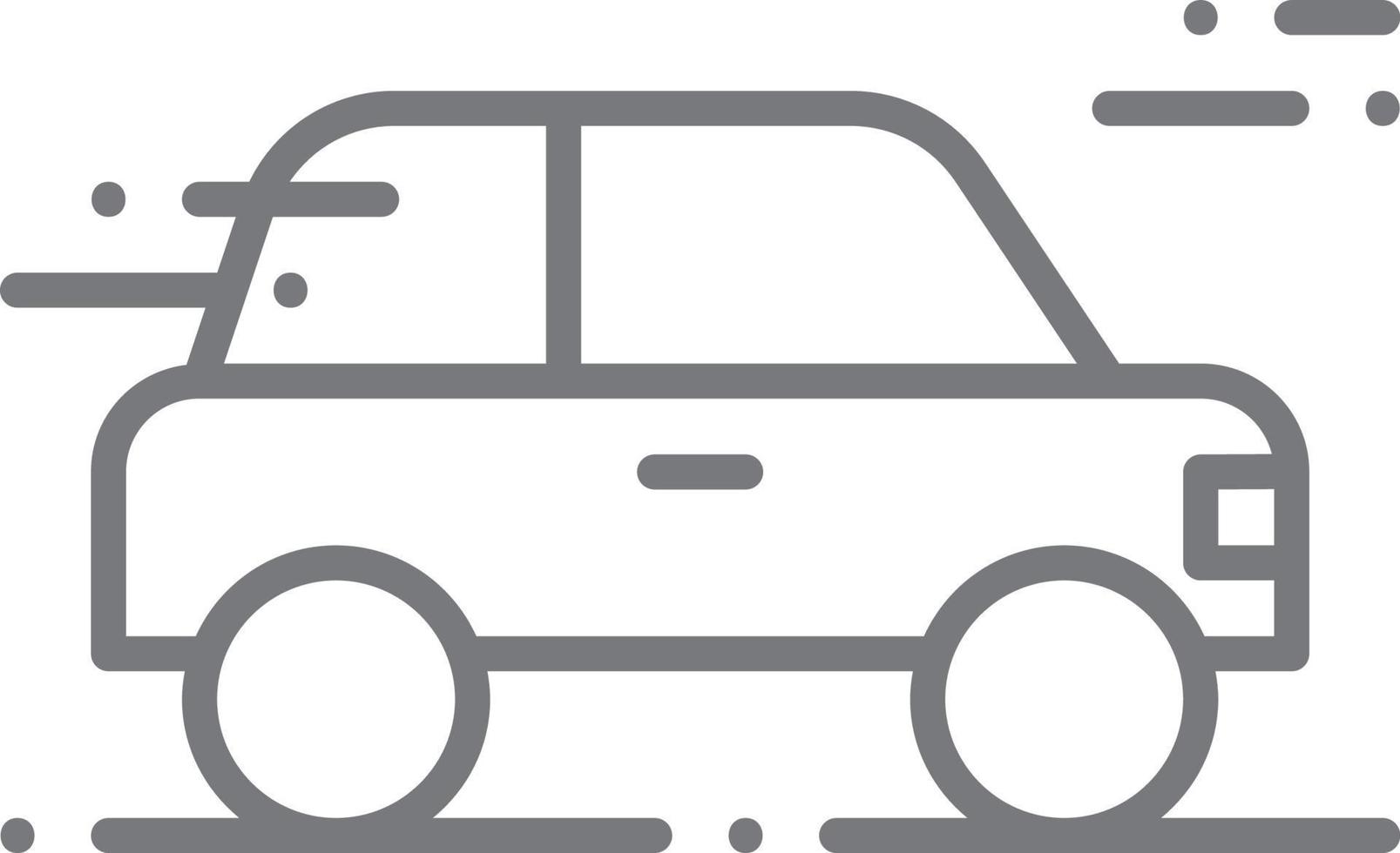 bil transport ikon människor ikoner med svart översikt stil. fordon, symbol, transport, linje, översikt, resa, bil, redigerbar, piktogram, isolerat, platt. vektor illustration