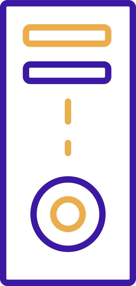 Computertechnologie-Ikone mit violettem und orangefarbenem Duotone-Stil. Datenverarbeitung, Diagramm, Download, Datei, Ordner, Grafik, Laptop . Vektor-Illustration vektor