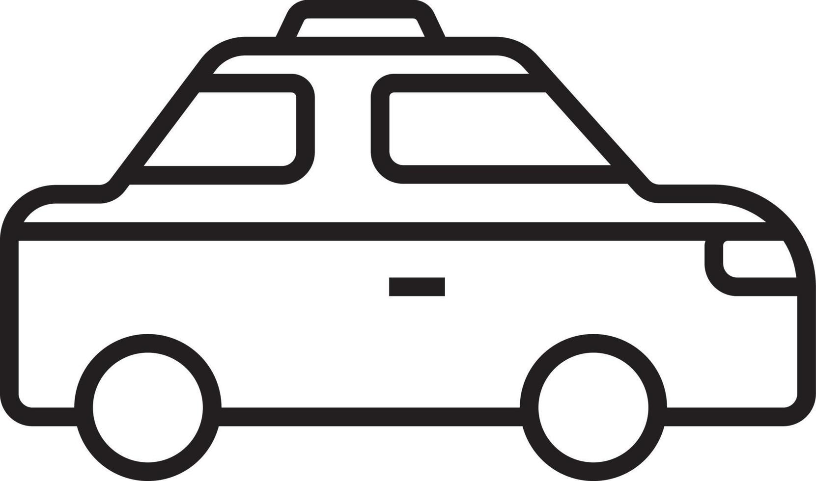 Taxi-Transport-Symbol Menschen-Symbole mit schwarzem Umriss-Stil. fahrzeug, symbol, transport, linie, umriss, bahnhof, reise, automobil, bearbeitbar, piktogramm, isoliert, flach. Vektor-Illustration vektor